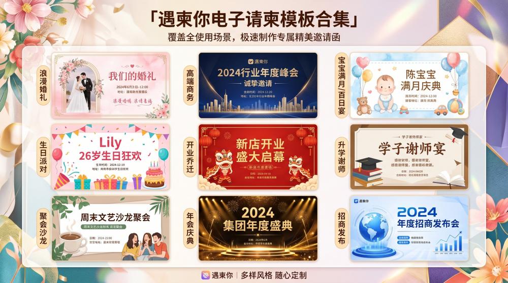 1分钟搞定高端婚礼电子请柬！新手也能零成本做出质感邀请函
